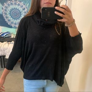 Free people open back Tuttle neck sweater